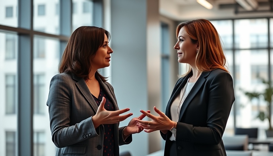 Two women in discussion, highlighting whistleblower accountability.