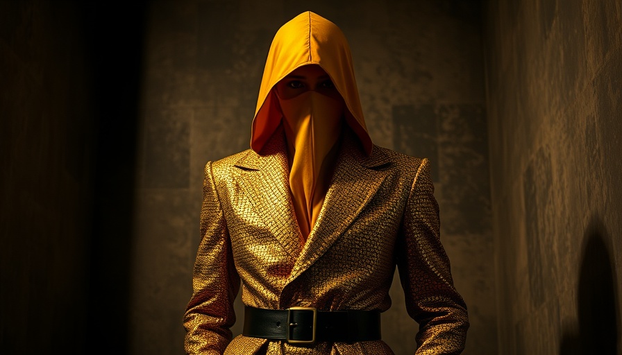 Avant-garde golden fashion from Glenn Martens' Margiela debut.