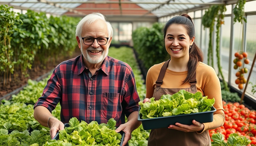 Family farming collaboration in a greenhouse