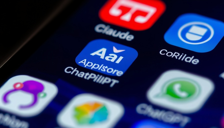 Smartphone screen with app icons showcasing Transforming SEO.