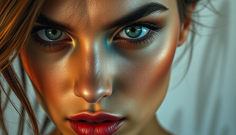 Close-up of woman with creative makeup for Vogue Business Beauty Index 2025.