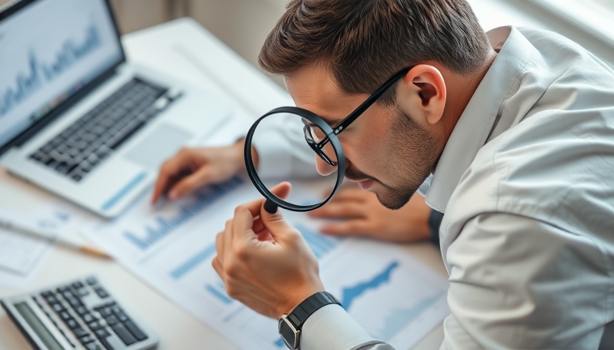 Professional analyzing graph for emotional targeting in marketing.