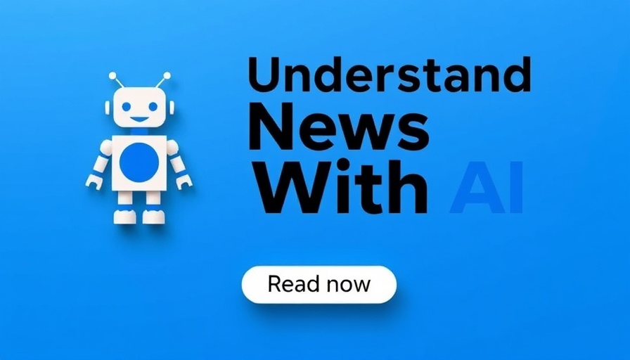 Digital graphic highlighting AI's role in news reading.