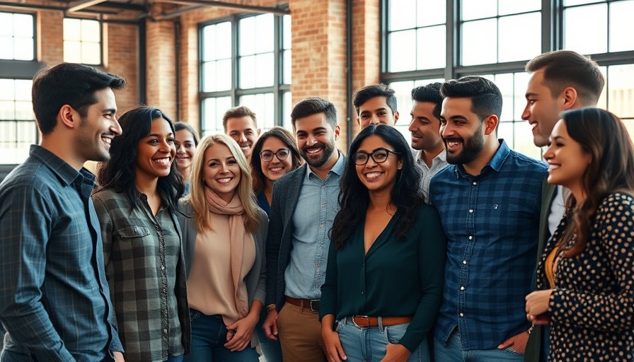Managing Gen Z: Young professionals collaborating with laptops in a modern office.