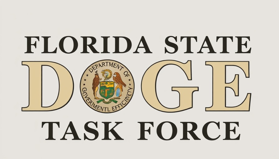 Florida DOGE Task Force logo, audits Orange County spending.