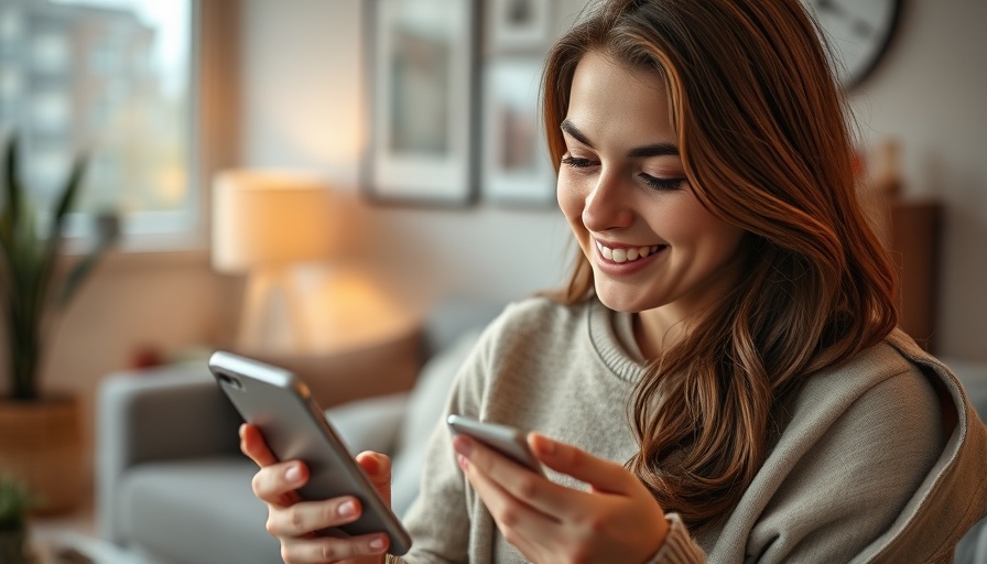 Woman using the best app for calling overseas numbers in a cozy room.