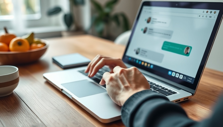 Person using ChatGPT on laptop for content creation.