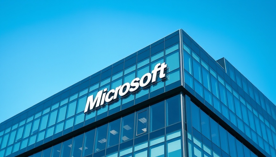 Modern office building with Microsoft logo representing OpenAI user base growth.