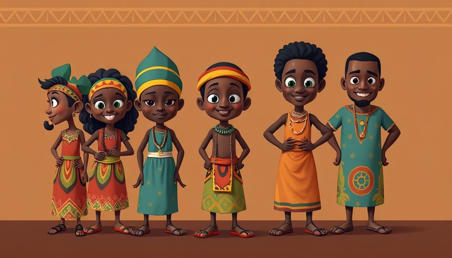 Nigeria's $2 Million Animation Film characters in traditional attire.