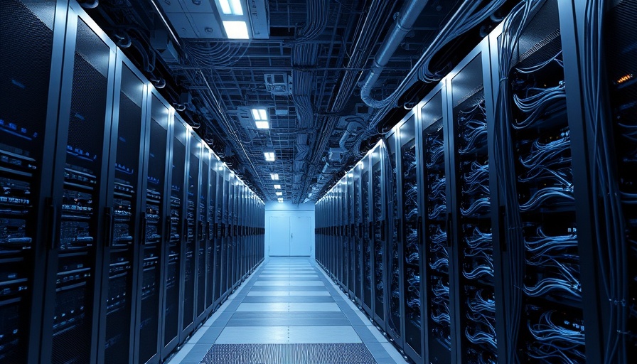 Data center power bottleneck visualized with servers and cables.