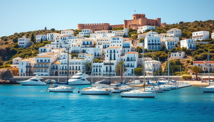 Family-friendly Ibiza activities by the charming marina, sunny day