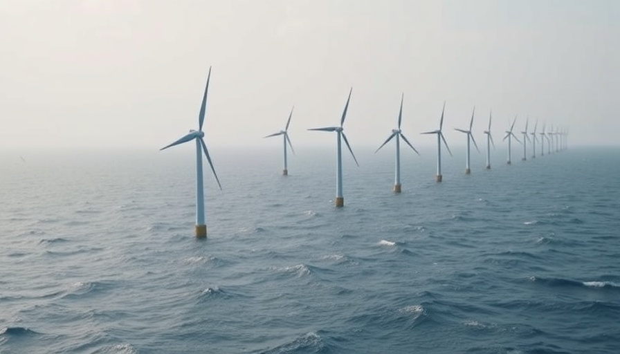 Majestic view of Orsted offshore wind projects capturing renewable energy.