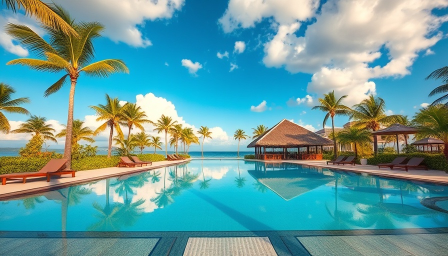 Almare all-inclusive beach resort experience: stunning poolside scenery.