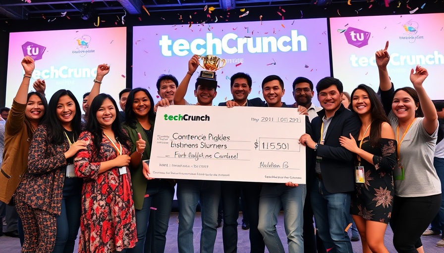 Victorious team on 2025 Startup Battlefield 200 list celebrating award.