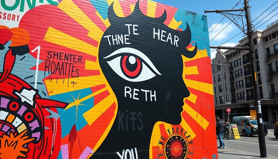 Urban mural questioning AI, impacting conversations.