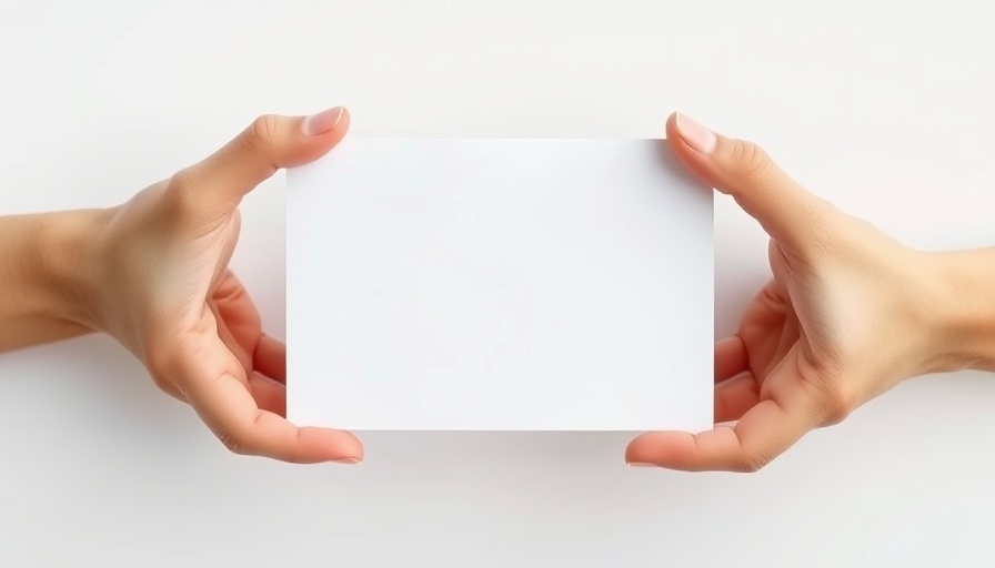 Minimal hands holding blank frame representing college orientation checklist.