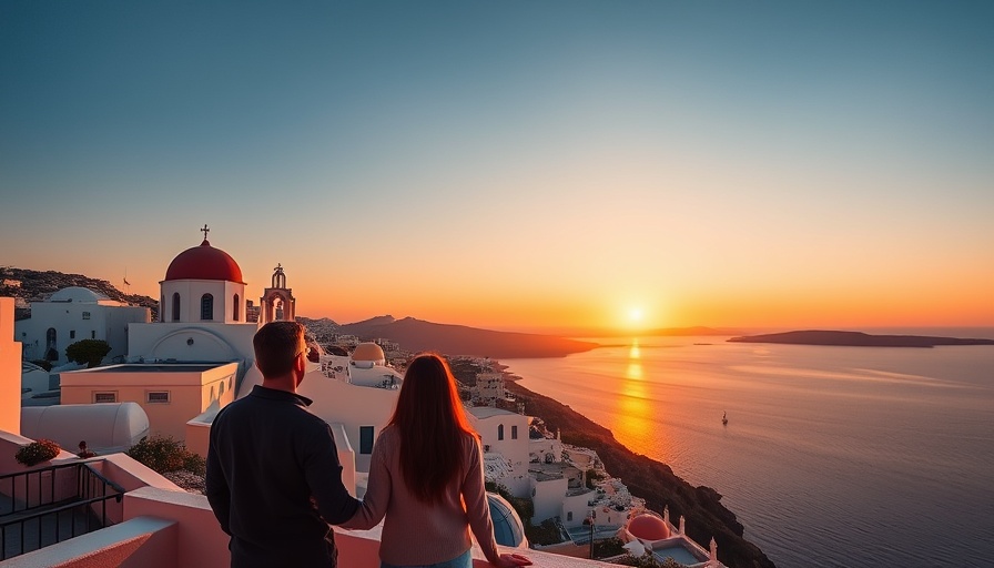 Escape the Crowds in Santorini, serene sunset view over white domes.