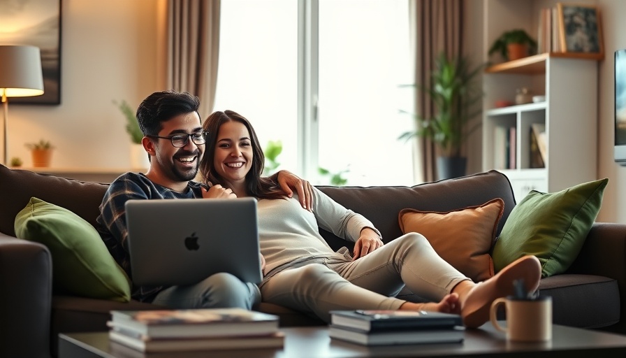 Couple enjoying entertainment online in cozy living room, best credit cards for entertainment spending.