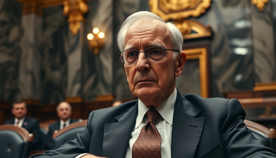 Elderly man at a hearing on vaccine strategy risks in a courtroom.