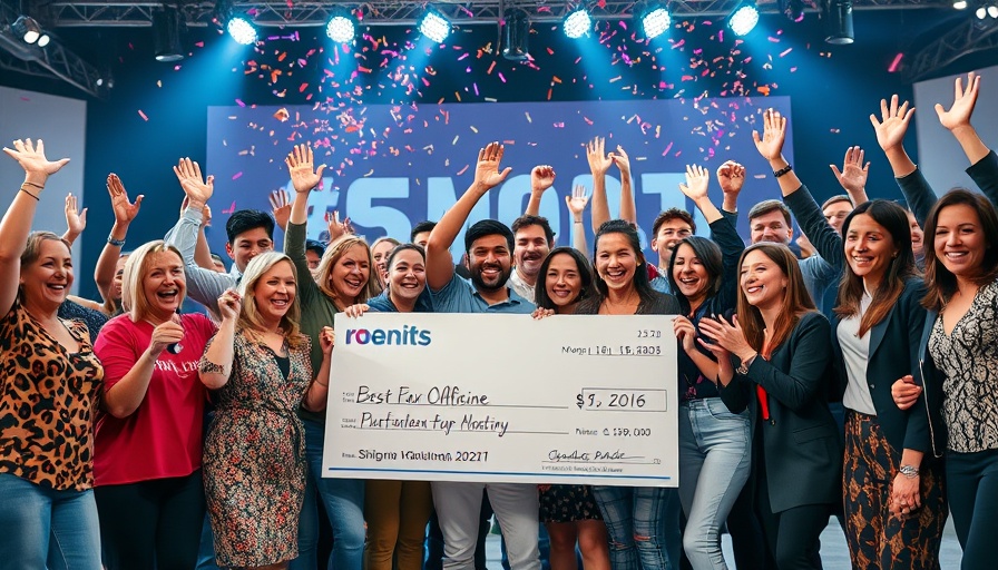 2025 Startup Battlefield 200 winners celebrating on stage with check.