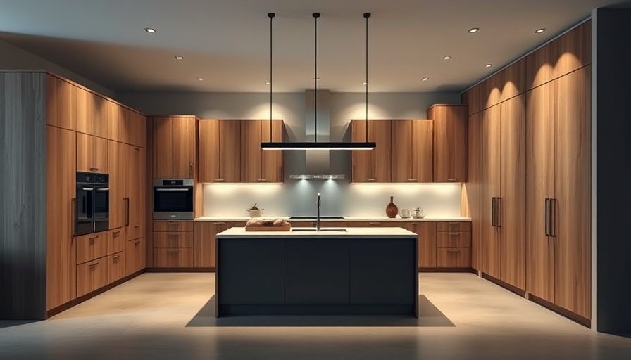 Modern minimalist kitchen design with wood cabinets; perfect kitchen upgrades to impress buyers.