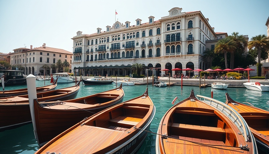 Venetian lagoon boat tours by a historic hotel