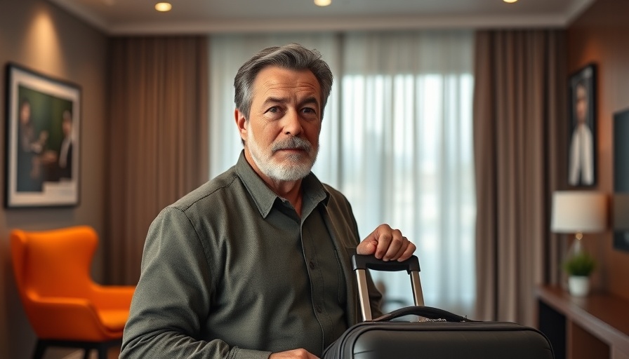 Man packing suitcase in hotel room for IHG credit card offers context.