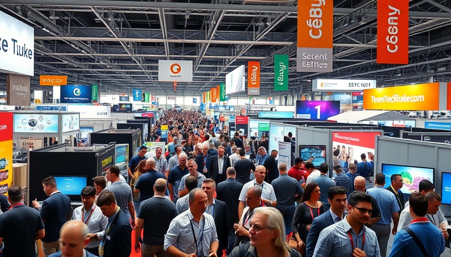 GITEX Nigeria resilience exhibition hall bustling with tech enthusiasts.