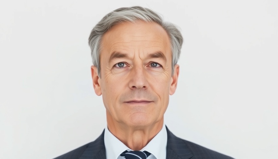 Middle-aged man with neutral expression, formal attire