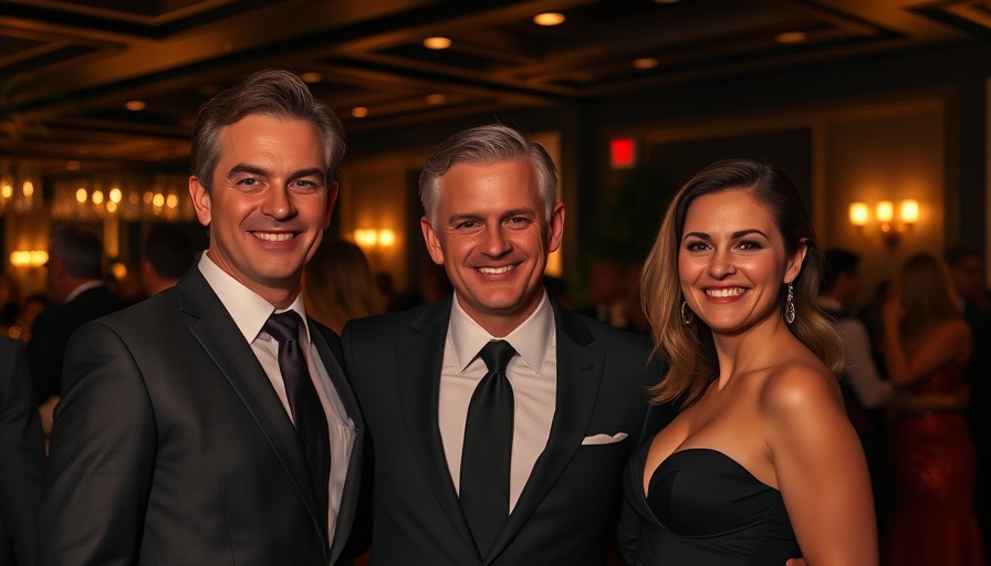 University of Austin event with smiling attendees in formal attire.