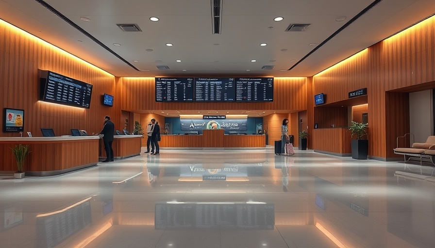 Alaska Airlines airport lounge reception with flight boards.
