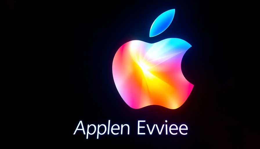 Apple event design highlighting iPhone 17 series features.