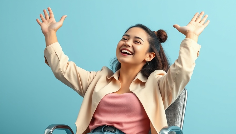 Relaxed woman in chair, symbolizing business independence.