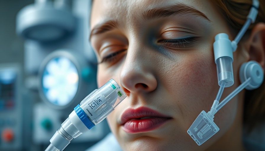 Soft robot intubation device in use on patient in hospital setting.