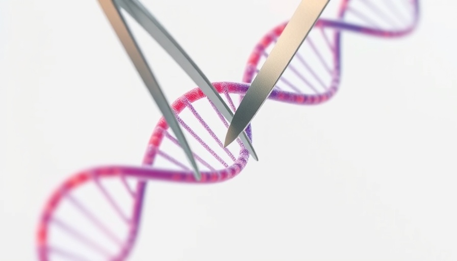 DNA illustration depicting customized gene-editing technology.