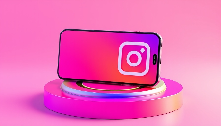 3D illustration of AI tools for Instagram Reels with colorful smartphone and logo.