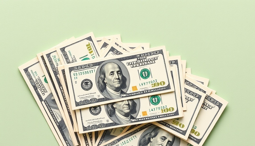 US hundred-dollar bills representing affordable homes under $300K.
