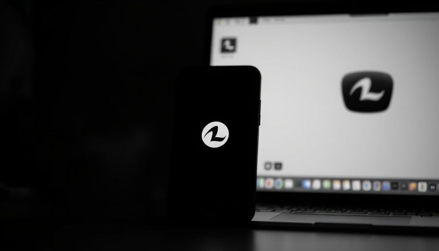 Sleek modern logo on devices with AI employment trends theme.