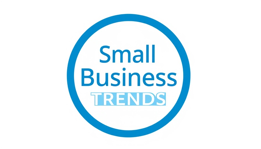 Small Business TRENDS logo, minimalist blue circle.