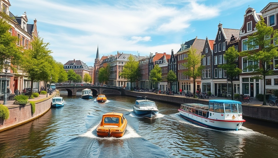 Charming Amsterdam canal view with boats and historic buildings, alternative Amsterdam attractions