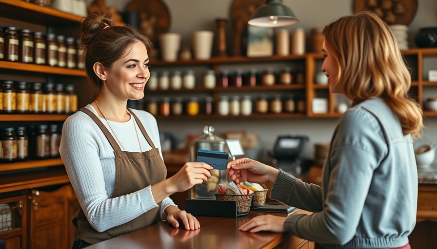 Shopkeeper processing Ink Business Unlimited Credit Card Benefits.