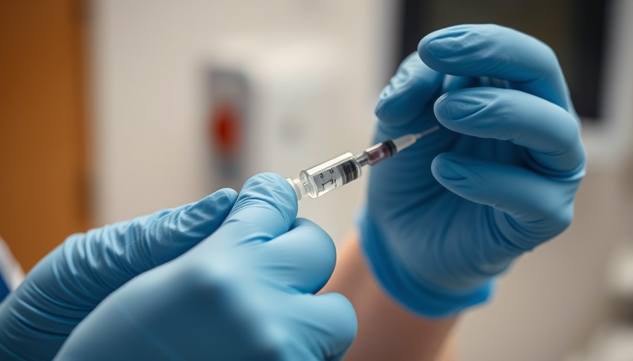 Administering autoinjector for severe bleeding emergencies.