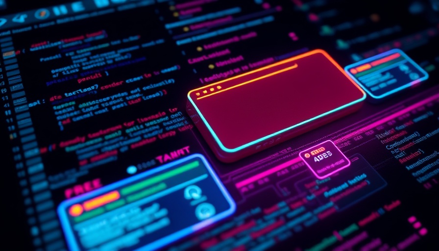 Futuristic dialog boxes over code symbolizing AI code review startup.