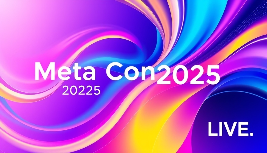 Meta Connect 2025 vibrant abstract digital design with colorful swirls