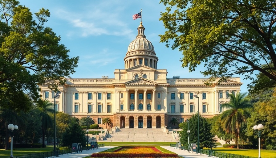 Government building in Kenya highlighting mobile banking fraud concerns.
