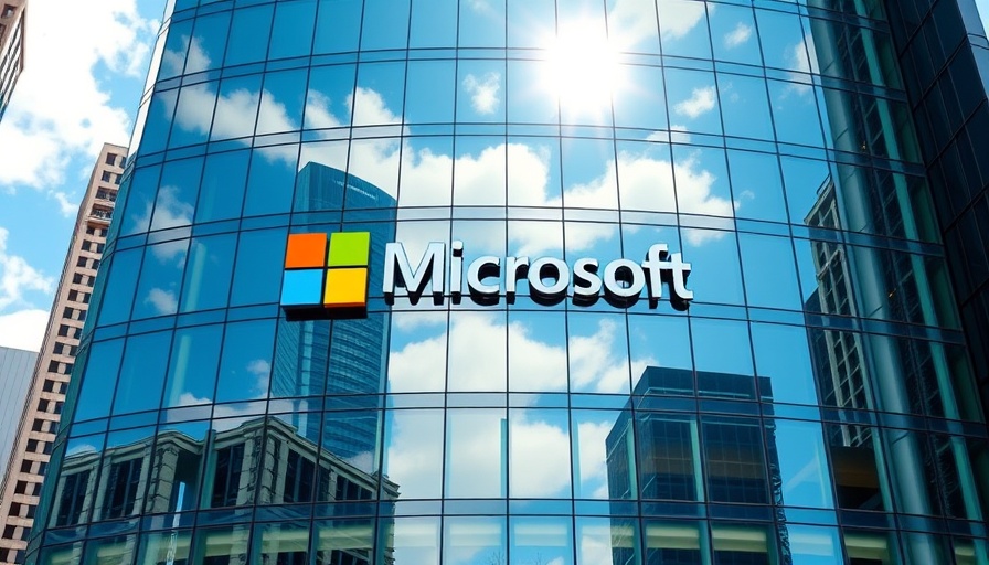 Microsoft building glass facade on sunny day, AI Mega Deal