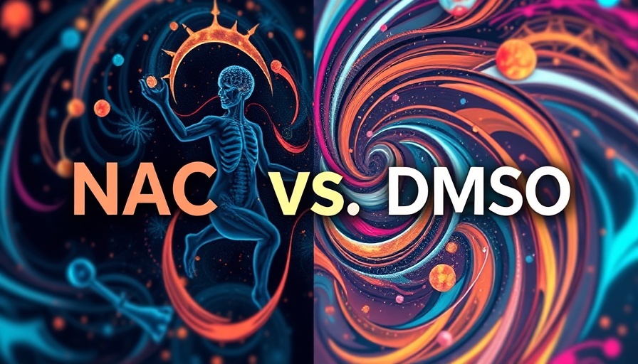 Abstract illustration of NAC DMSO supplement controversy.
