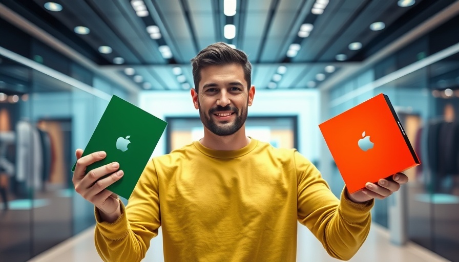 Comparison of iPhone 17 vs Pro models displayed by a person in a modern setting.
