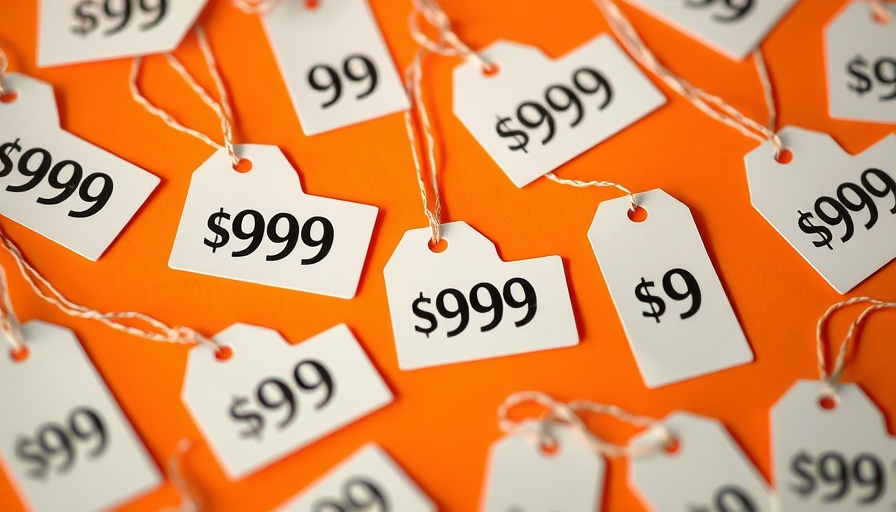 Price tags showing $9.99 illustrating the psychology of pricing.