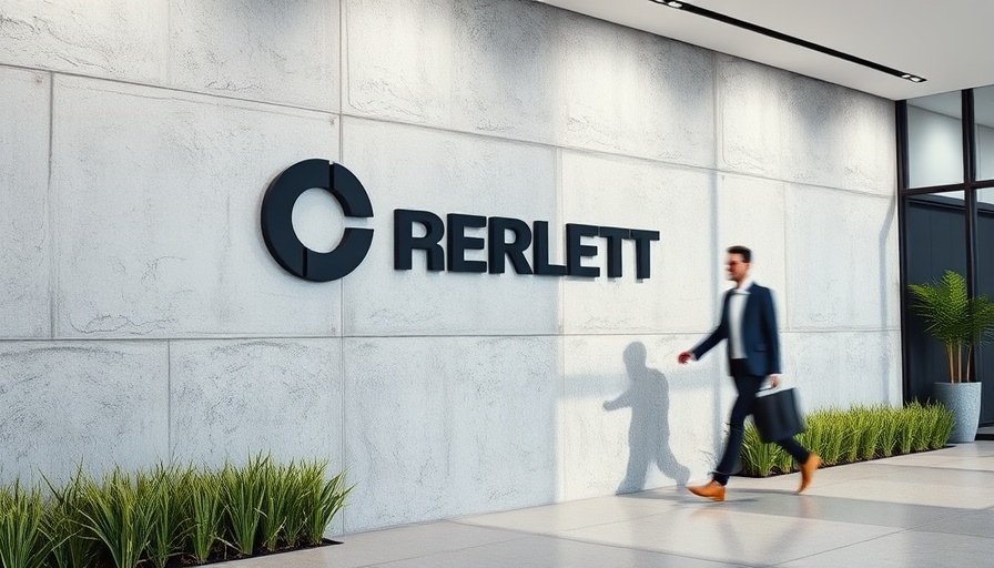 Modern office with blurred figure representing AI-Powered Conversations.